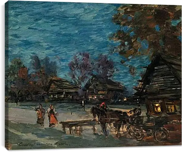 Постер на подрамнике - DARKENING EVENING. Коровин Константин Постер на подрамнике - DARKENING EVENING. Коровин Константин