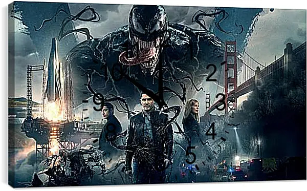 Часы картина - Веном. Venom Часы картина - Веном. Venom
