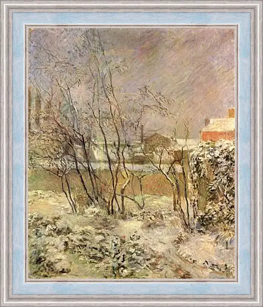 Картина в раме - Garden in Snow. Поль Гоген Картина в раме - Garden in Snow. Поль Гоген