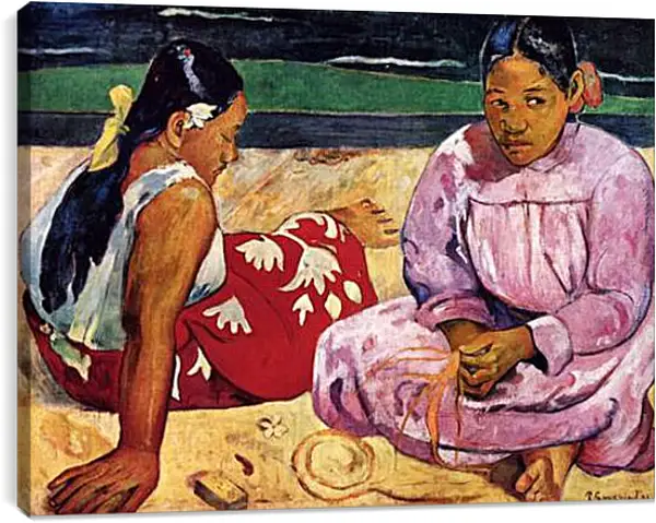 Постер на подрамнике - Frauen am Strand. Поль Гоген Постер на подрамнике - Frauen am Strand. Поль Гоген