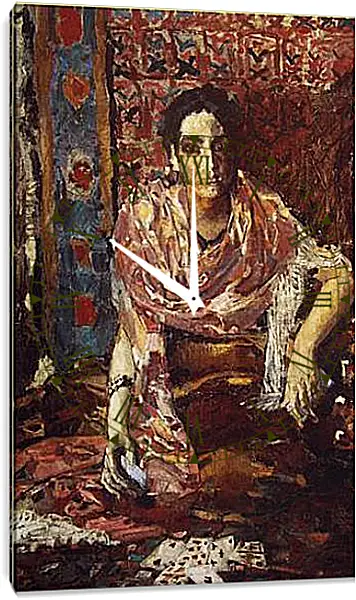 Часы картина - Гадалка. Врубель Михаил Часы картина - Гадалка. Врубель Михаил