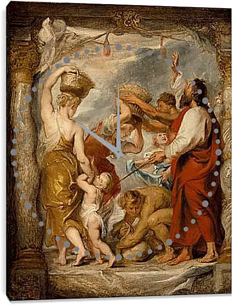 Часы картина - Modello for The Israelites Gathering Manna in the Desert. Питер Пауль Рубенс Часы картина - Modello for The Israelites Gathering Manna in the Desert. Питер Пауль Рубенс