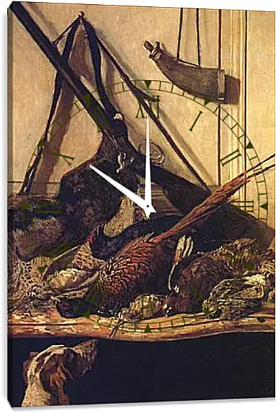 Часы картина - Trophy of the Hunt. Клод Моне Часы картина - Trophy of the Hunt. Клод Моне
