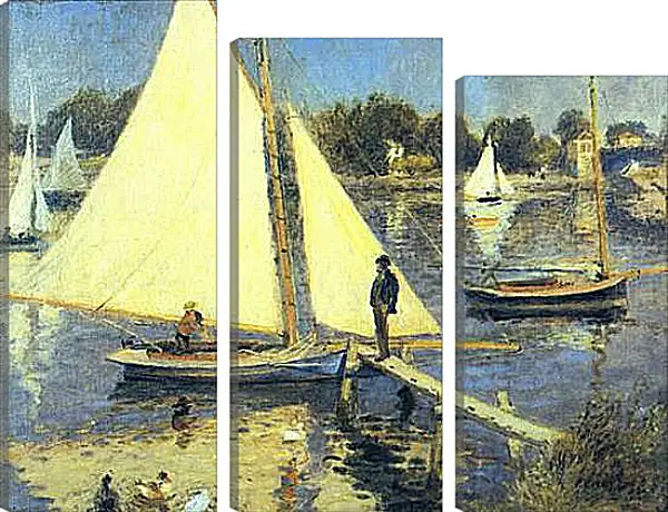 Модульная картина - Sailboats at Argenteuil. Пьер Огюст Ренуар Модульная картина - Sailboats at Argenteuil. Пьер Огюст Ренуар