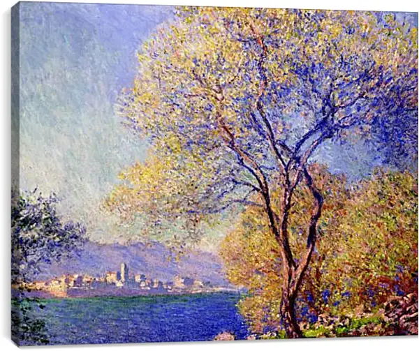 Постер на подрамнике - Antibes seen from the Salis Garden (1888). Клод Моне Постер на подрамнике - Antibes seen from the Salis Garden (1888). Клод Моне