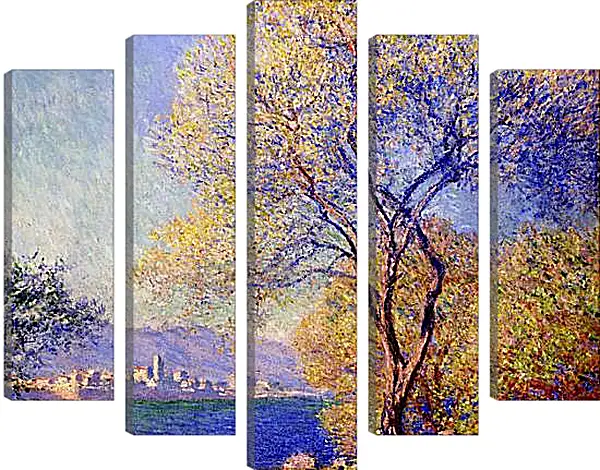Модульная картина - Antibes seen from the Salis Garden (1888). Клод Моне Модульная картина - Antibes seen from the Salis Garden (1888). Клод Моне