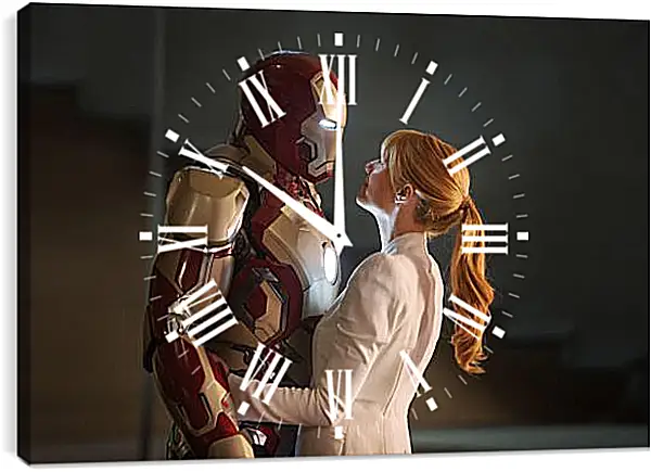 Часы картина - Железный человек. Iron Man Часы картина - Железный человек. Iron Man