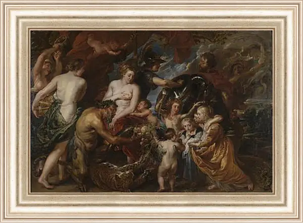 Картина в раме - Minerva protects Pax from Mars (Peace and War) Картина в раме - Minerva protects Pax from Mars (Peace and War)