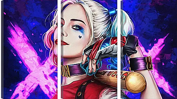 Модульная картина - Харли Квинн (Harley Quinn), Марго Робби Модульная картина - Харли Квинн (Harley Quinn), Марго Робби