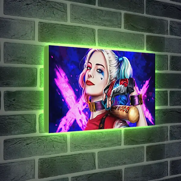 Лайтбокс световая панель - Харли Квинн (Harley Quinn), Марго Робби Лайтбокс световая панель - Харли Квинн (Harley Quinn), Марго Робби