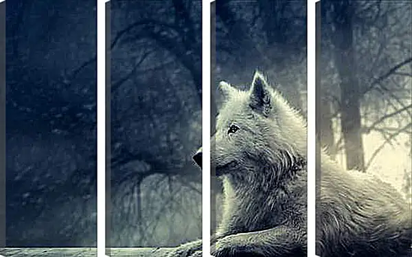 Модульная картина - wolf - волк Модульная картина - wolf - волк