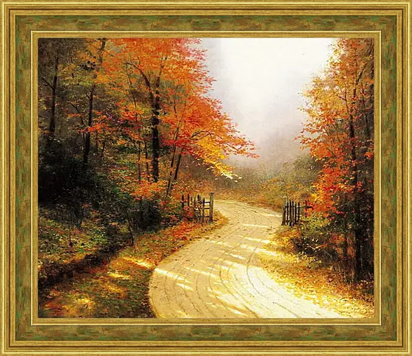Картина в раме - Осенний туман Картина в раме - Осенний туман