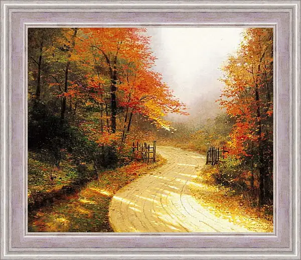 Картина в раме - Осенний туман Картина в раме - Осенний туман
