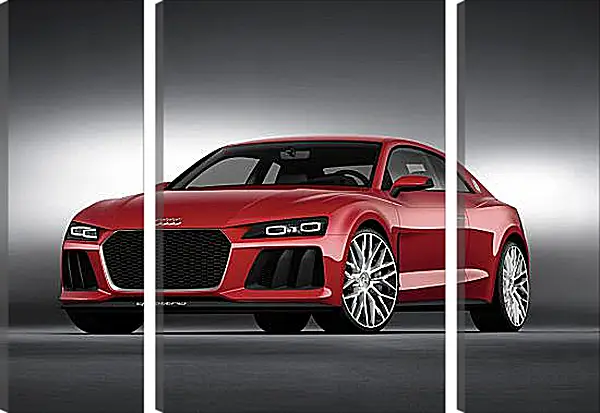 Модульная картина - Красная Audi Модульная картина - Красная Audi