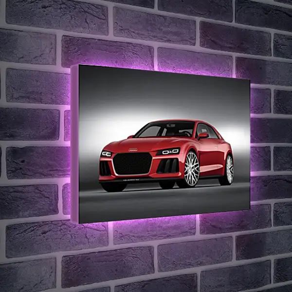 Лайтбокс световая панель - Красная Audi Лайтбокс световая панель - Красная Audi