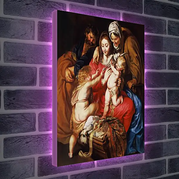 Лайтбокс световая панель - The Holy Family with St Лайтбокс световая панель - The Holy Family with St