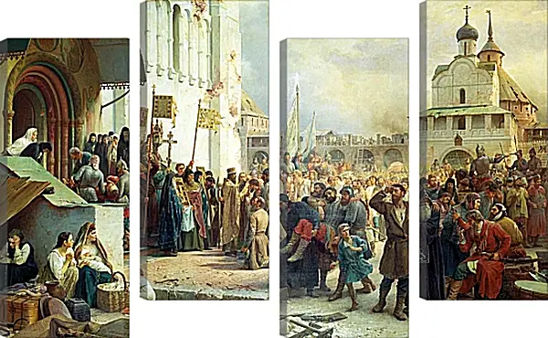 Модульная картина - Осада Троице-Cергиевой лавры. Василий Верещагин Модульная картина - Осада Троице-Cергиевой лавры. Василий Верещагин