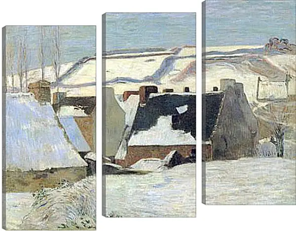 Модульная картина - Effet de neige. Поль Гоген Модульная картина - Effet de neige. Поль Гоген