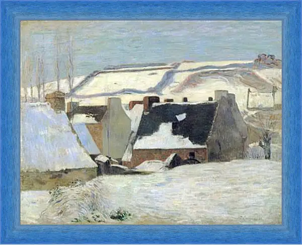 Картина в раме - Effet de neige. Поль Гоген Картина в раме - Effet de neige. Поль Гоген