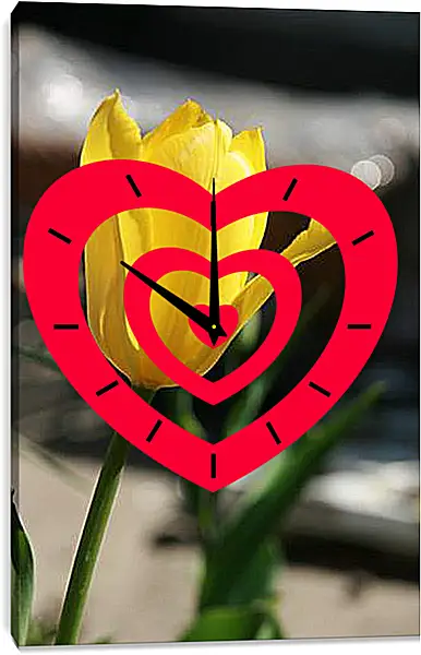 Часы картина - tulip - Тюльпан Часы картина - tulip - Тюльпан