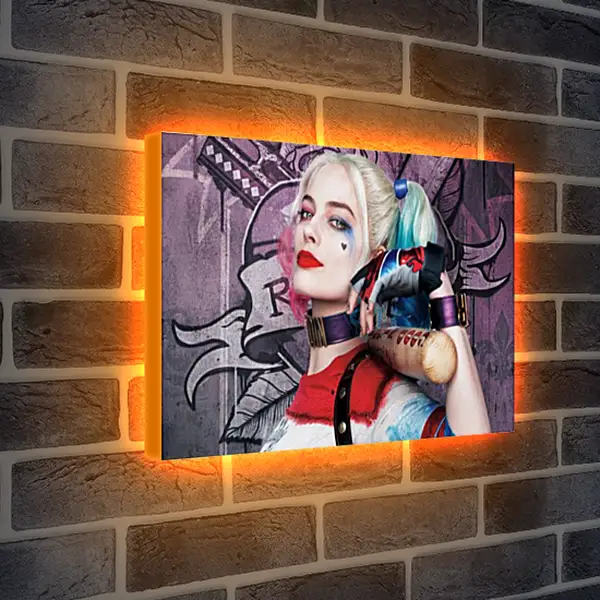 Лайтбокс световая панель - Харли Квинн (Harley Quinn), Марго Робби Лайтбокс световая панель - Харли Квинн (Harley Quinn), Марго Робби