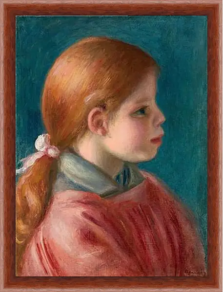 Картина в раме - Tete de jeune fille. Пьер Огюст Ренуар Картина в раме - Tete de jeune fille. Пьер Огюст Ренуар