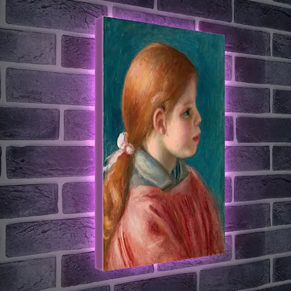Лайтбокс световая панель - Tete de jeune fille. Пьер Огюст Ренуар Лайтбокс световая панель - Tete de jeune fille. Пьер Огюст Ренуар