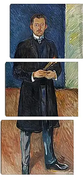 Модульная картина - Self-Portrait with Brushes. Эдвард Мун Модульная картина - Self-Portrait with Brushes. Эдвард Мун