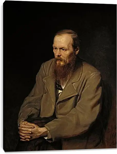 Постер на подрамнике - Портрет Ф. Перов Василий Постер на подрамнике - Портрет Ф. Перов Василий