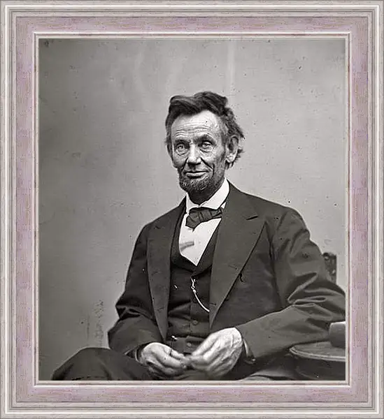 Картина в раме - February 5, 1865. Abraham Lincoln. - 05 Февраля 1865г. Авраам Линкольн Картина в раме - February 5, 1865. Abraham Lincoln. - 05 Февраля 1865г. Авраам Линкольн