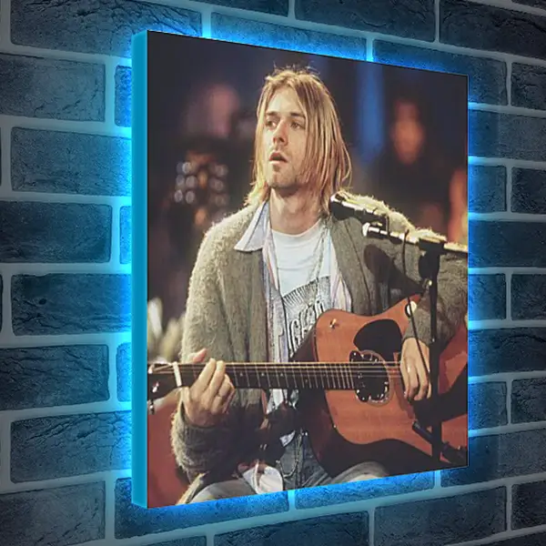 Лайтбокс световая панель - Нирвана (Nirvana). Курт Кобейн Лайтбокс световая панель - Нирвана (Nirvana). Курт Кобейн