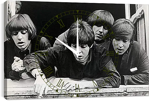 Часы картина - The Beatles - Битлз Часы картина - The Beatles - Битлз