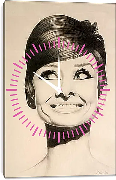 Часы картина - Audrey Hepburn - Одри Хепберн
Часы картина - Audrey Hepburn - Одри Хепберн