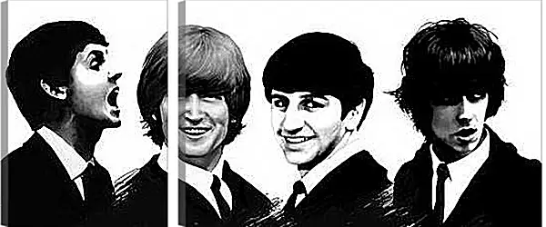 Модульная картина - The Beatles - Битлз Модульная картина - The Beatles - Битлз