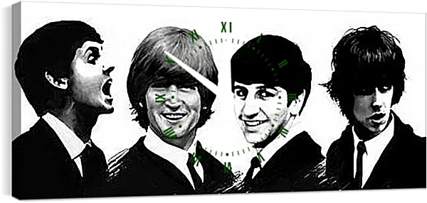 Часы картина - The Beatles - Битлз Часы картина - The Beatles - Битлз