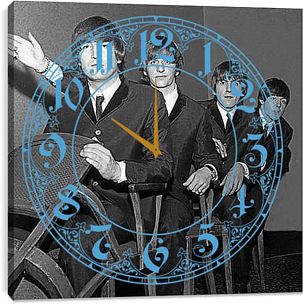 Часы картина - The Beatles - Битлз Часы картина - The Beatles - Битлз