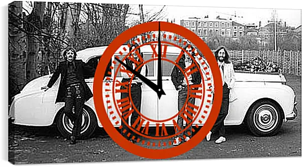 Часы картина - The Beatles - Битлз Часы картина - The Beatles - Битлз