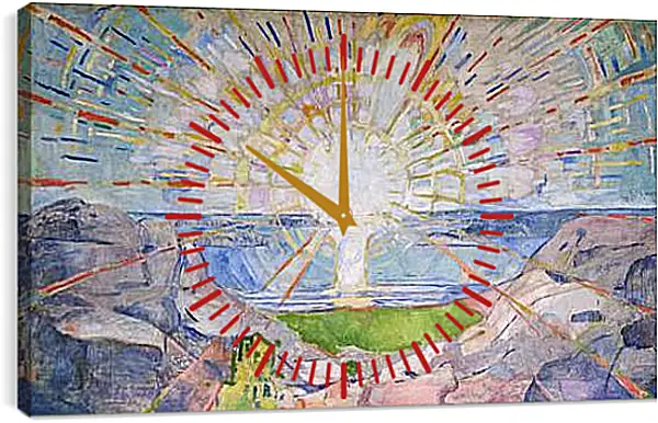 Часы картина - The Sun. Эдвард Мун Часы картина - The Sun. Эдвард Мун