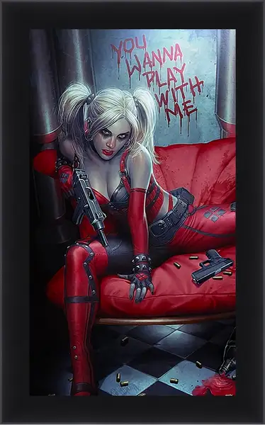 Картина в раме - Харли Квинн (Harley Quinn) Картина в раме - Харли Квинн (Harley Quinn)
