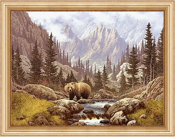 Картина в раме - Медведь Картина в раме - Медведь