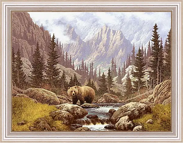 Картина в раме - Медведь Картина в раме - Медведь