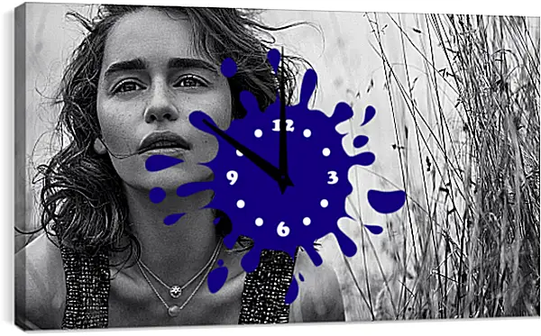 Часы картина - Эмилия Кларк. Emilia Clarke Часы картина - Эмилия Кларк. Emilia Clarke