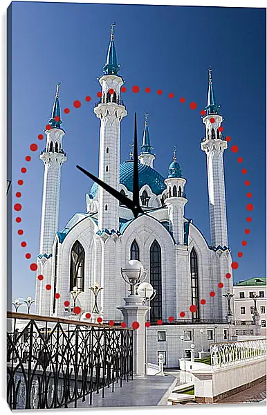 Часы картина - Казанская мечеть Часы картина - Казанская мечеть