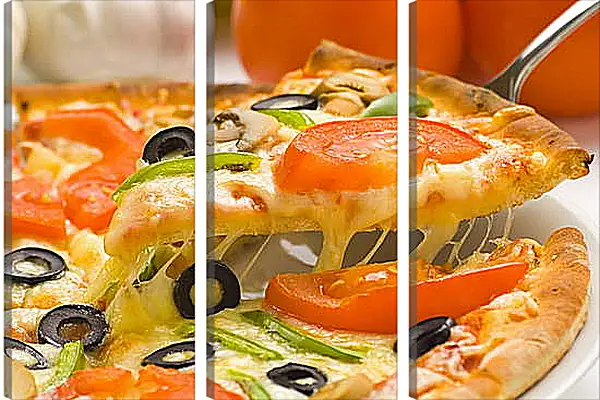 Модульная картина - Кусок пиццы Модульная картина - Кусок пиццы