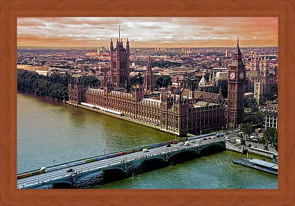 Картина в раме - Лондон. Биг-Бен. Картина в раме - Лондон. Биг-Бен.