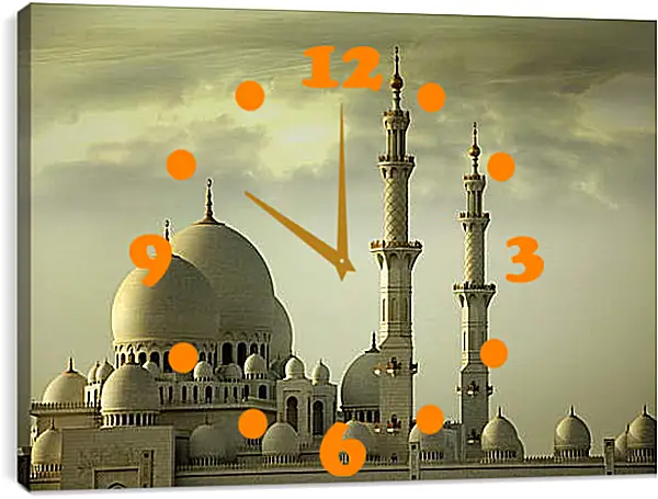 Часы картина - Мечеть Grand Mosque Часы картина - Мечеть Grand Mosque