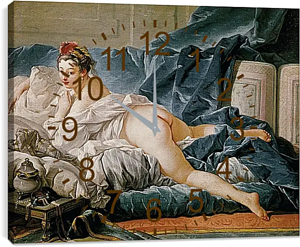 Часы картина - Портрет 15 летней Луизы о Мёрфи. Франсуа Буше Часы картина - Портрет 15 летней Луизы о Мёрфи. Франсуа Буше