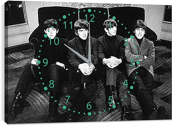 Часы картина - The Beatles - Битлз Часы картина - The Beatles - Битлз
