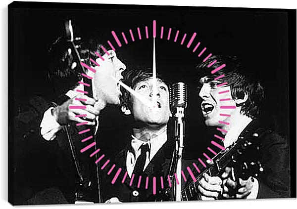 Часы картина - The Beatles - Битлз Часы картина - The Beatles - Битлз