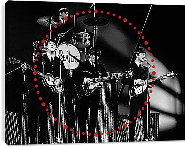 Часы картина - The Beatles - Битлз Часы картина - The Beatles - Битлз